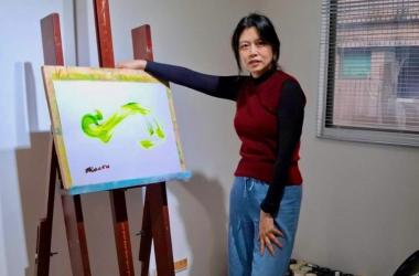 Wittenborg's Cha-Hsuan Liu Showcases 'Breathe' Painting in Tapei