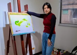 Wittenborg's Cha-Hsuan Liu Showcases 'Breathe' Painting in Tapei